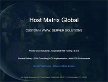 Tablet Screenshot of hostmatrixglobal.com